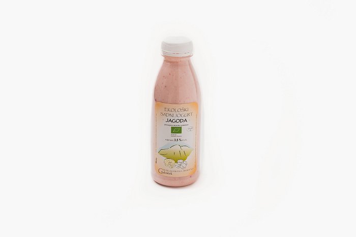 Fattoria Gabršček • Yogurt biologico liquido alla fragola • Soča Valley Finest