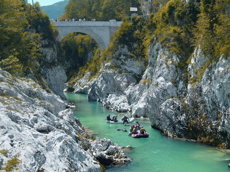 Napoleon Bridge near Kobarid Soča Valley - Slovenia