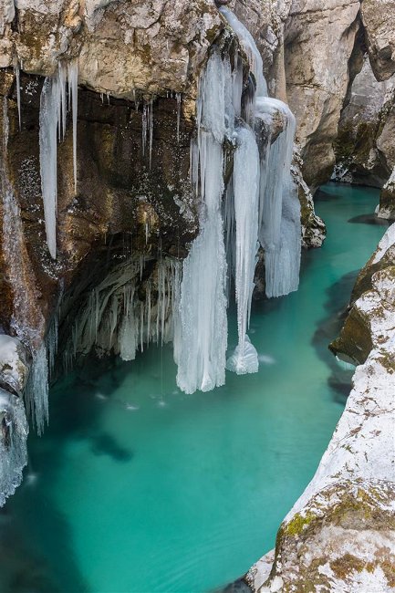 The Great Soca Gorge Soca Valley Slovenia Stay south of the river and ignore the bridges at 9 and 8. the great soca gorge soca valley