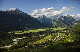 Bovška Kotlina, Dolina Soče