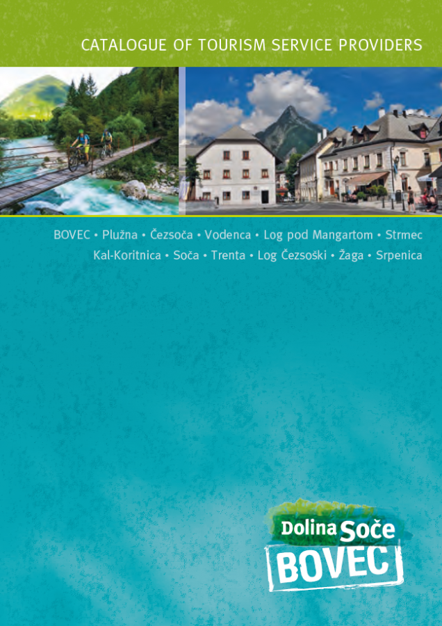 Catalogue of turism service providers, Bovec_cover