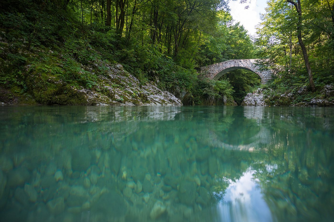 Napoleon s Bridge Across The Nadi a River So a Valley Slovenia Napoleon s Bridge Across The Nadi a River So a Valley Slovenia