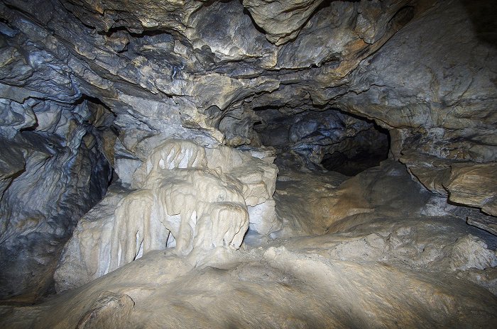 View of the inside of the cave