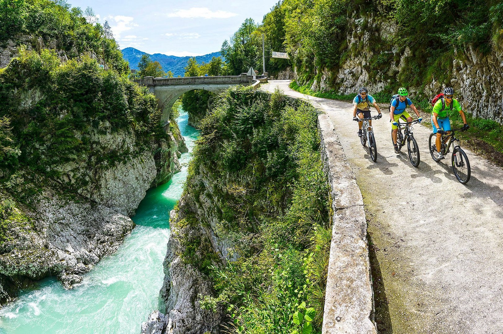 Napoleon Bridge Near Kobarid So a Valley Slovenia Napoleon Bridge Near Kobarid So a Valley Slovenia