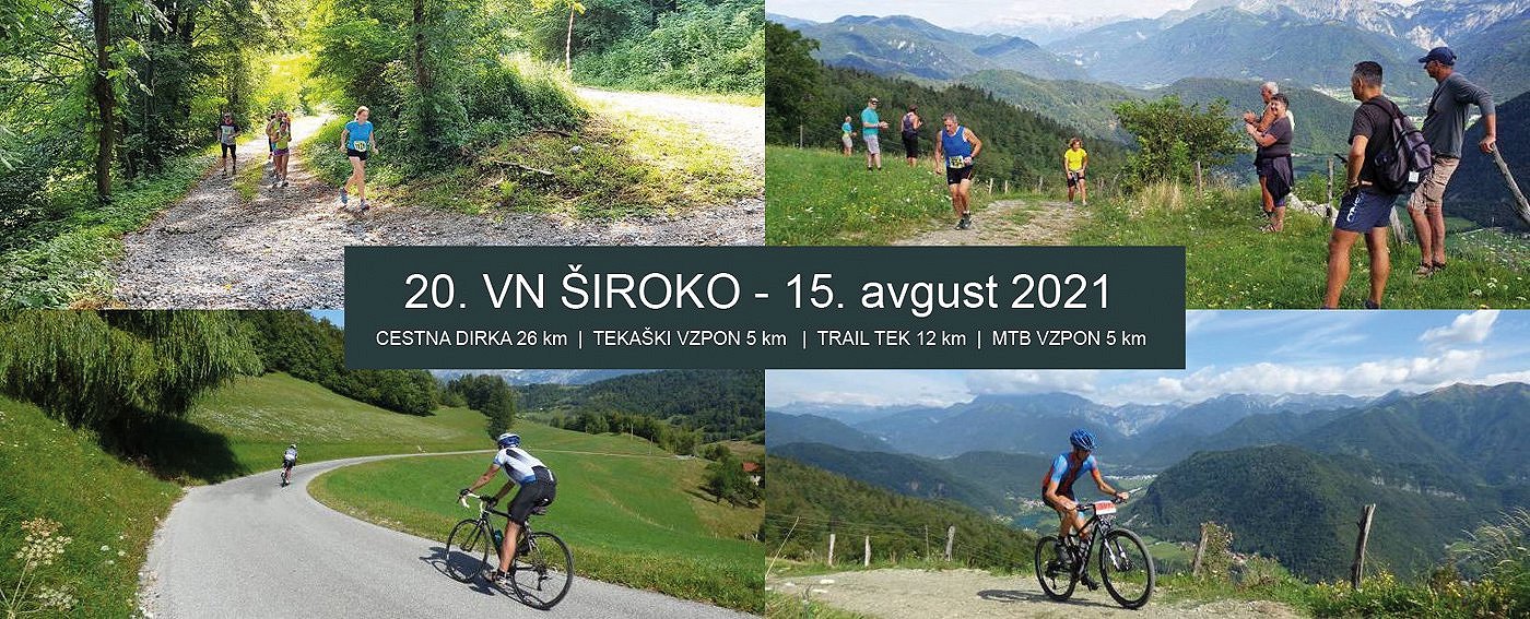 20. vzpon na Široko 15.8.2021