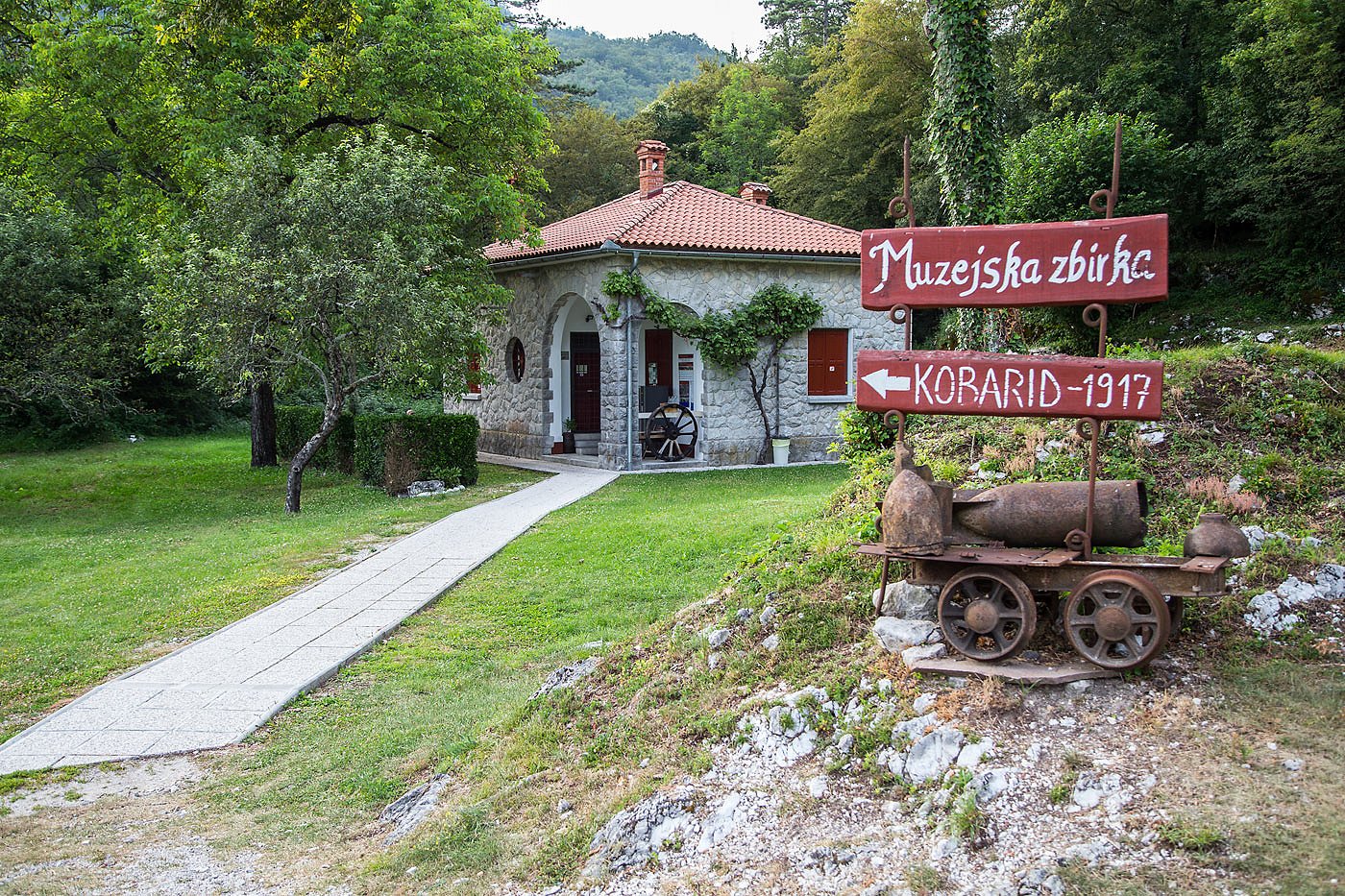 Entrance to the museum collection