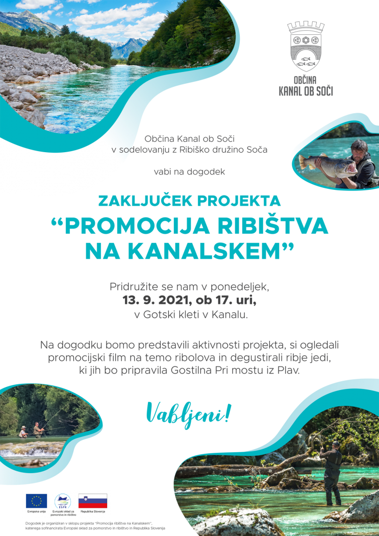 Zaključek projekta Promocija ribištva na kanalskem