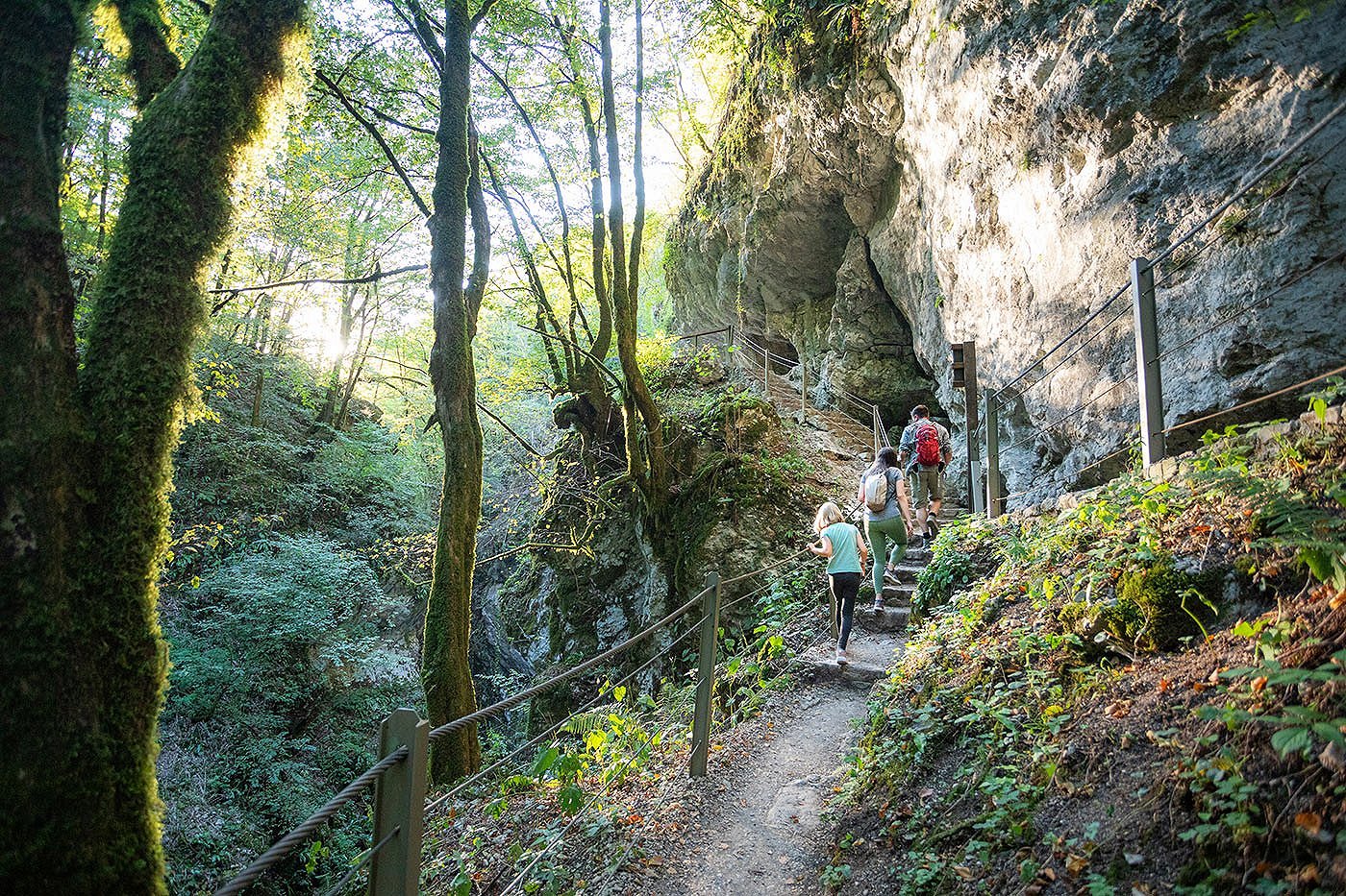 Tolminska korita - pot v koritih Zadlaščice