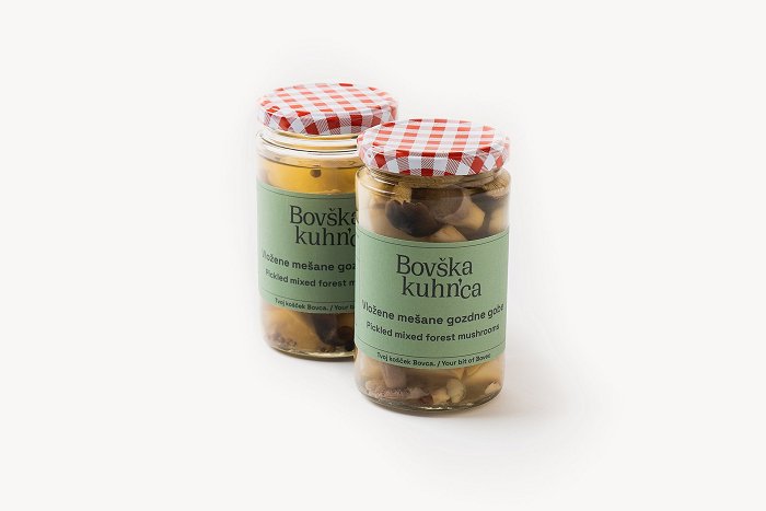 Bovec kitch\'n • Pickled mixed forest mushrooms • Soča Valley Finest