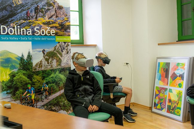 Doživetje z VR očali v Zeleni hiši