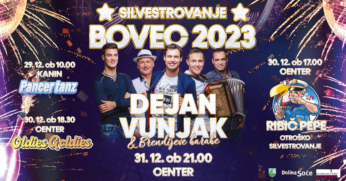 Silvestrovanje Bovec 2023