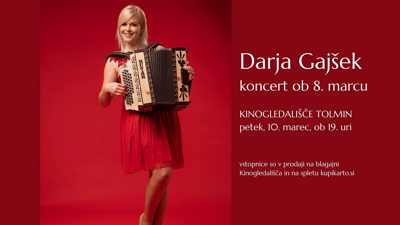 Kinogledališče Tolmin - DARJA GAJŠEK in ŠPAS BAND-koncert ob dnevu žena