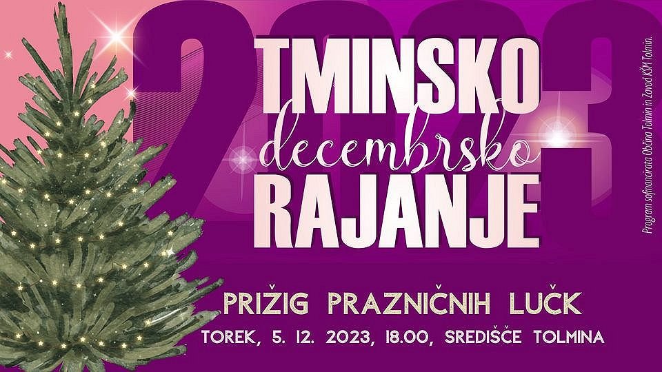 Prižig prazničnih lučk v Tolminu