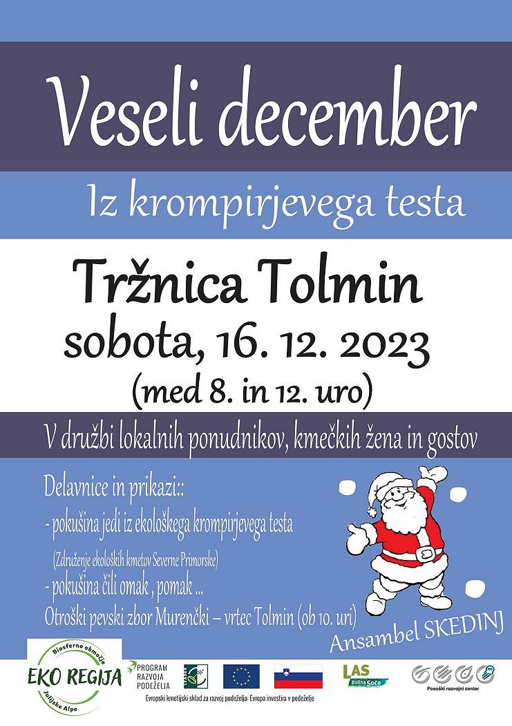 Tolminska tržnica - veseli december 2023