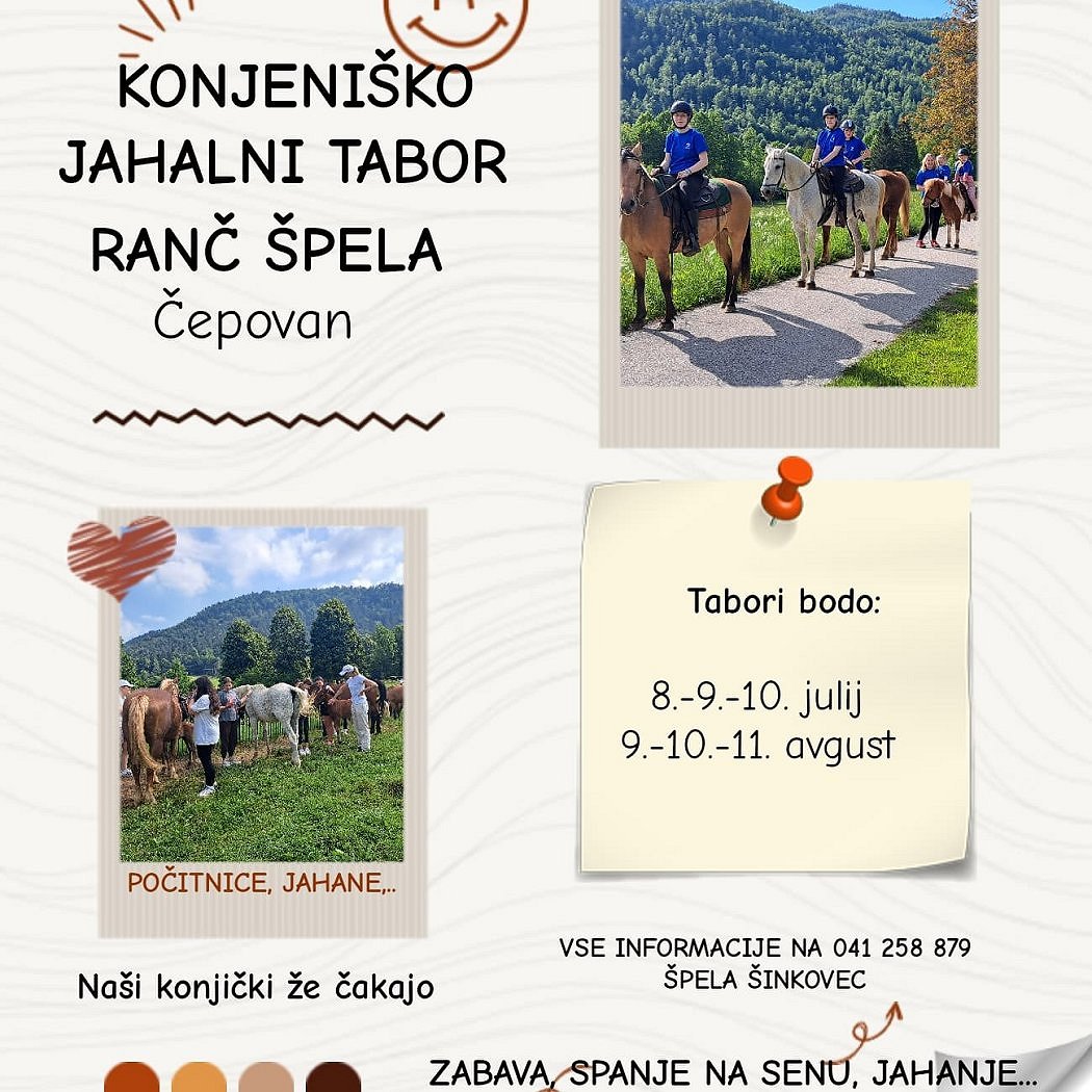 Konjeniško jahalni tabor 2024 - Ranč Špela