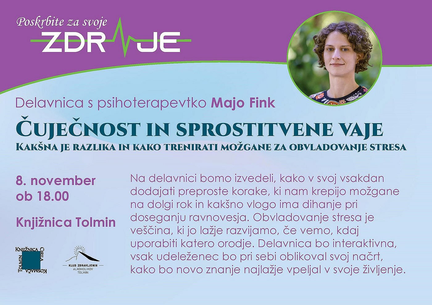 Delavnica Čuječnost in sprostitvene vaje