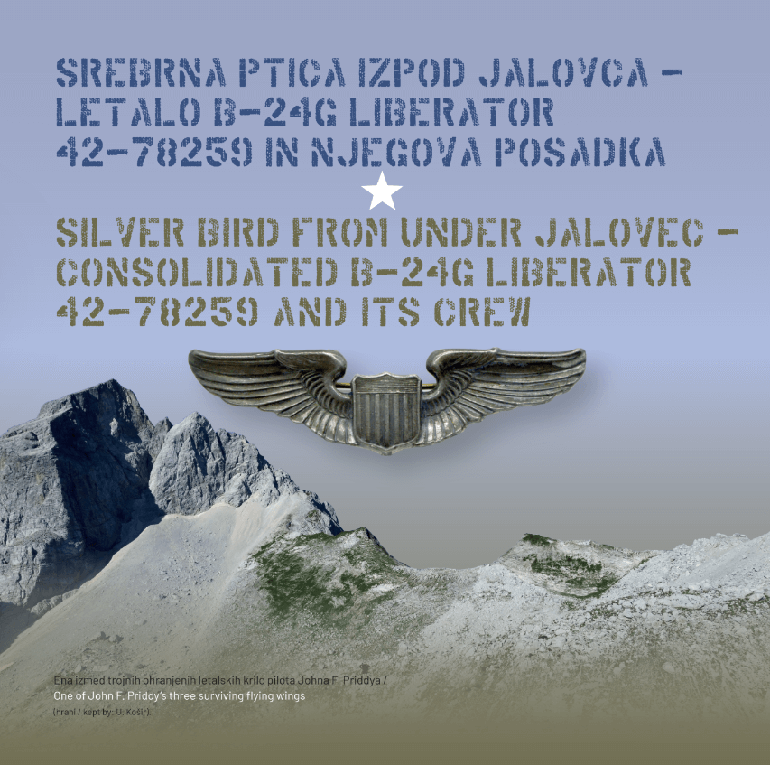 Srebrna ptica izpod Jalovca – Letalo B24-G Liberator 42-78259 in njegova posadka