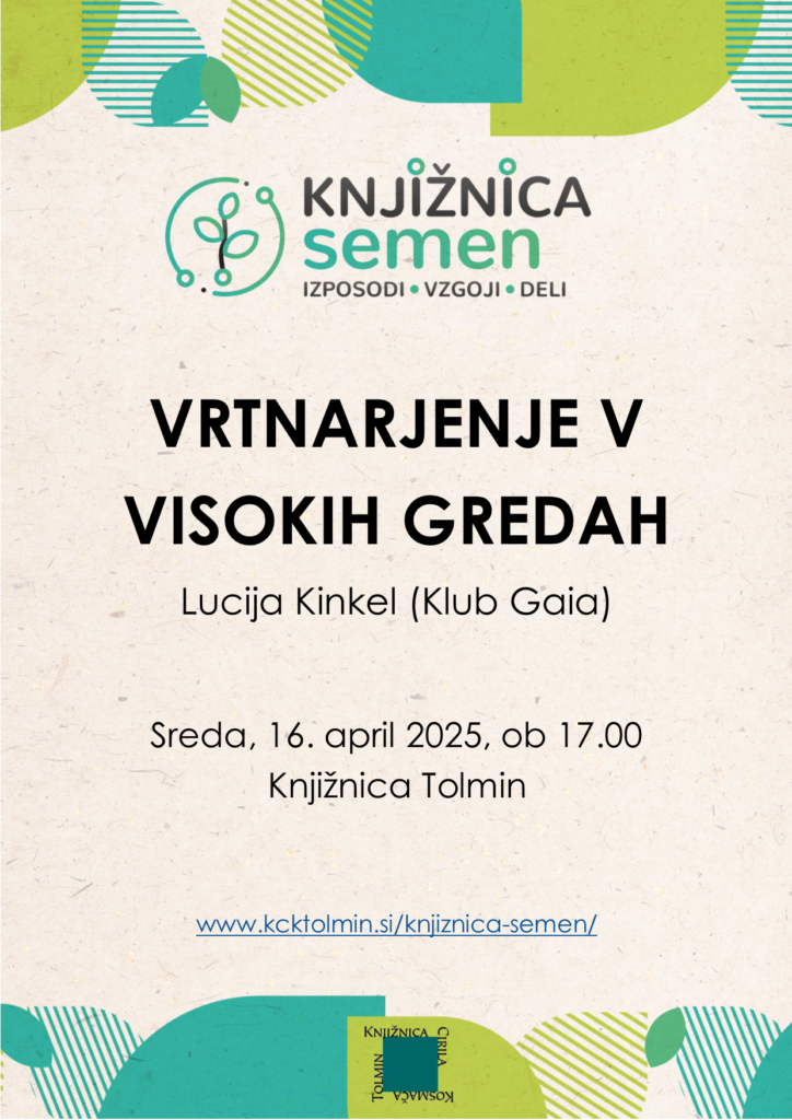 Knjižnica semen - vrtnarjenje v visokih gredah