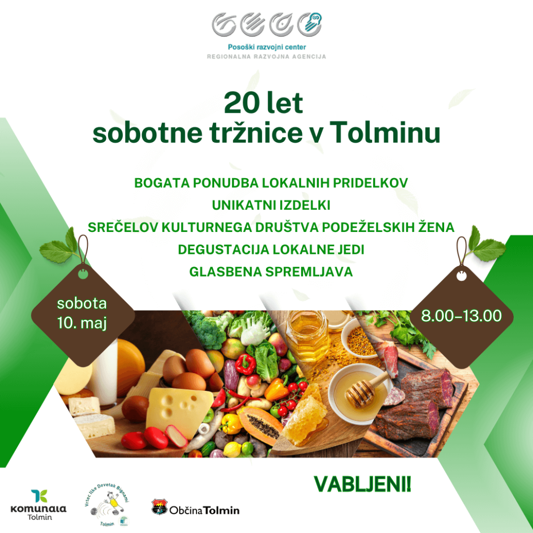 20 let sobotne tržnice v Tolminu