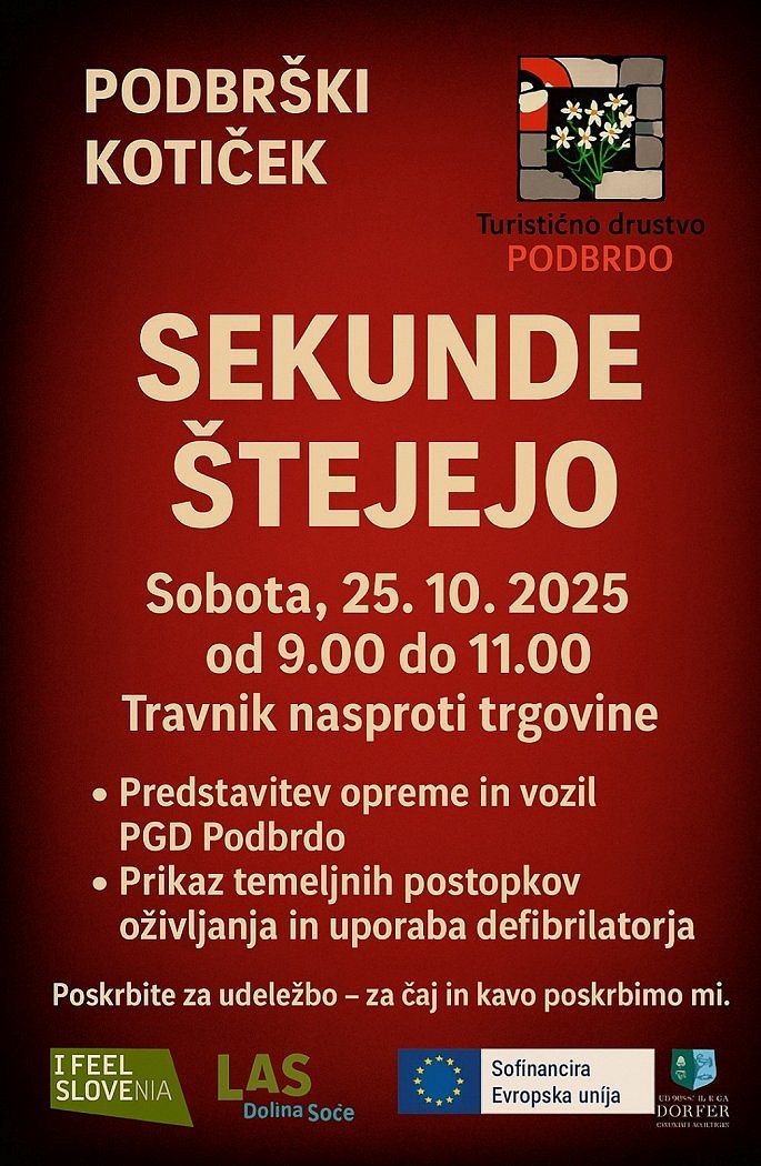 Podbrđki kotiček - Sekunde štejejo