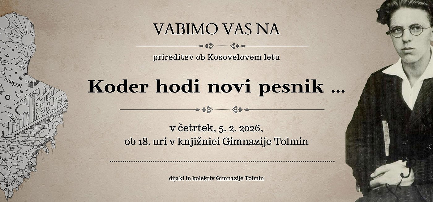 Vabilo Proslava ob kulturnem prazniku 2026