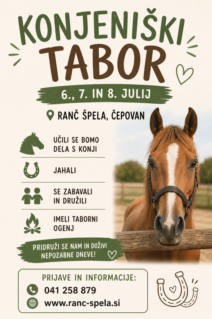 Konjeniški tabor 2026 - Ranč Špela