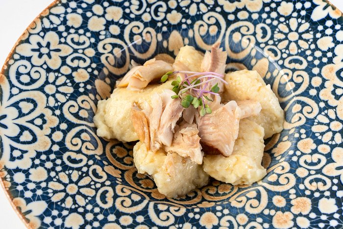 Pensione Hedvika • Gnocchi di ricotta con trota • Soča Valley Finest