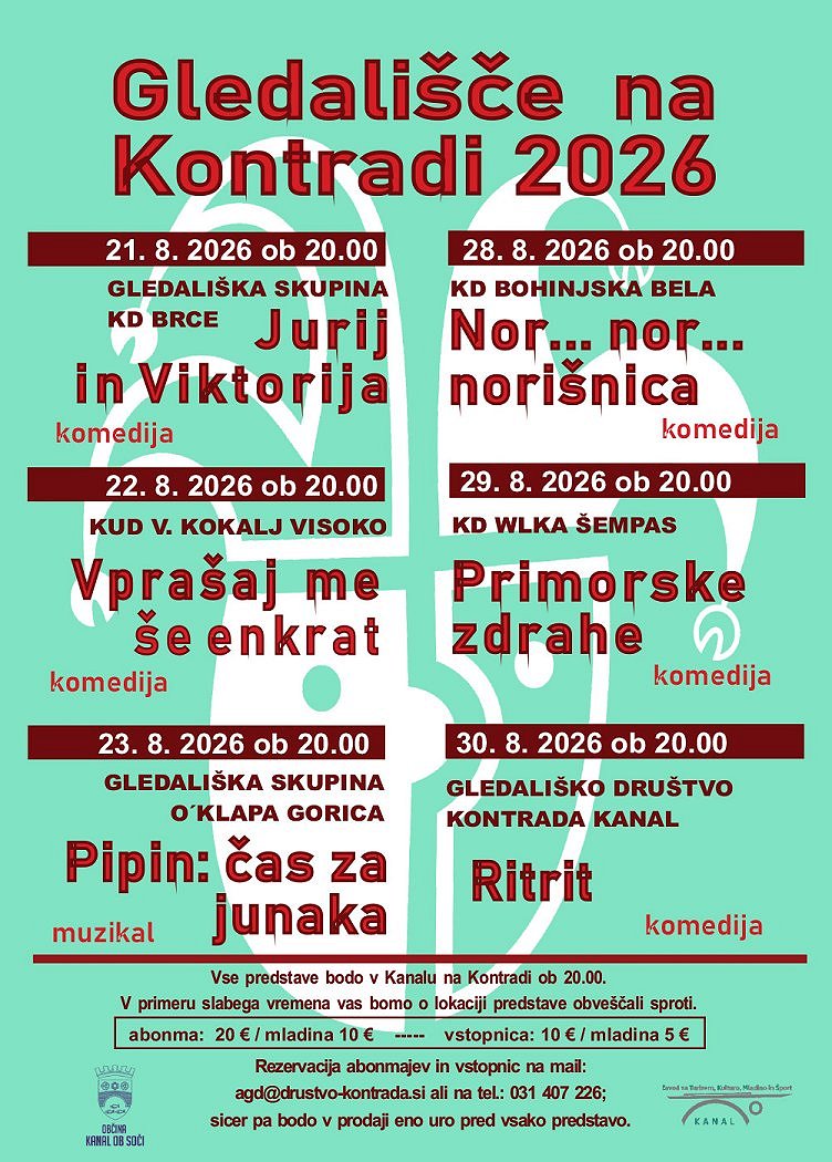 Gledališče na Kontradi 2026